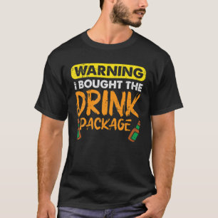 T-shirt Avertissement J'Ai Acheté Forfait Boisson Bière Cr
