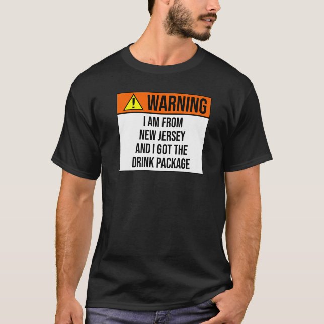 T-shirt Avertissement J'Ai Obtenu Le Forfait Boisson De Cr (Devant)