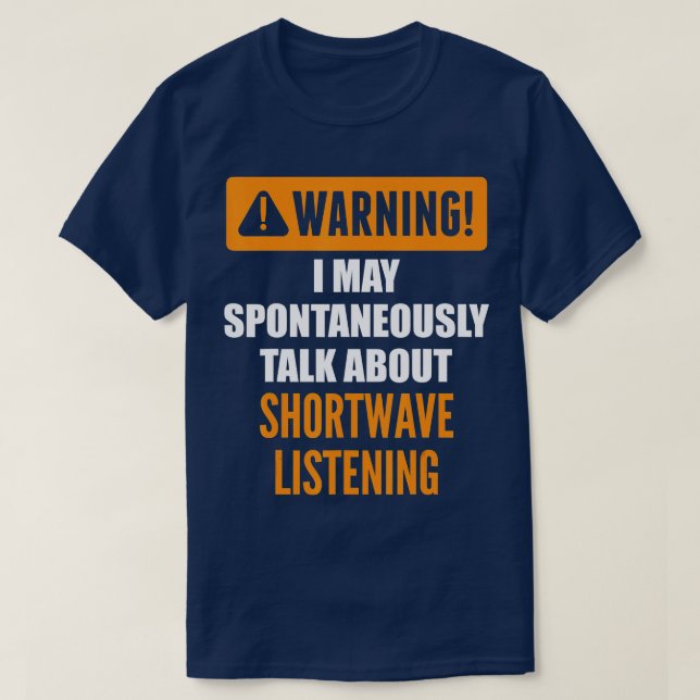 T-shirt Avertissement Je Peux Parler Spontanément De Short (Design devant)