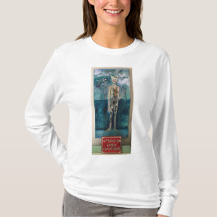 T-shirt Avertissement lunatique de Chien