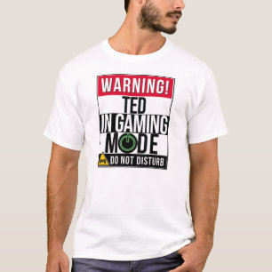T-shirt Avertissement Mode Jeu