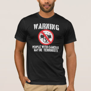 T-shirt Avertissement (noir)