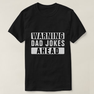 T-SHIRT AVERTISSEMENT PAPA JOKES AVANT