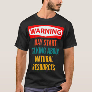 T-shirt Avertissement Peut Commencer À Parler Des Ressourc