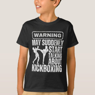 T-shirt Avertissement Peut Commencer à Parler Soudainement