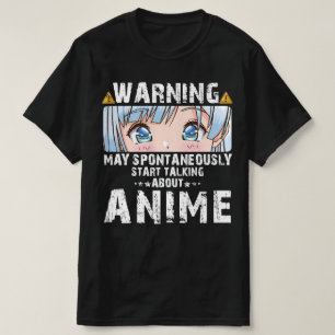 T-shirt Avertissement Peut Commencer Spontanément À Parl