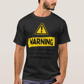 T-shirt Avertissement Peut Commencer Spontanément À Parler