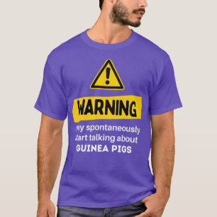 T-shirt Avertissement Peut Commencer Spontanément À Parler