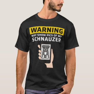 T-shirt Avertissement Peut Montrer Des Photos De Mon Schna