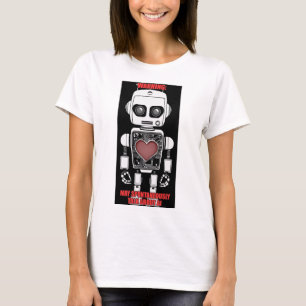 T-shirt Avertissement : Peut parler des femmes d'IA blanch