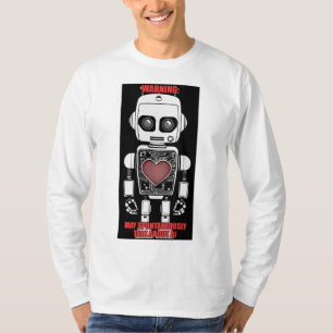 T-shirt Avertissement : Peut parler d'IA Hommes Blanc Manc