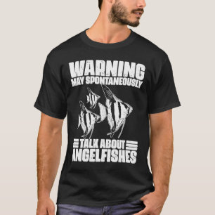 T-shirt Avertissement Peut Parler Spontanément De Poisson-