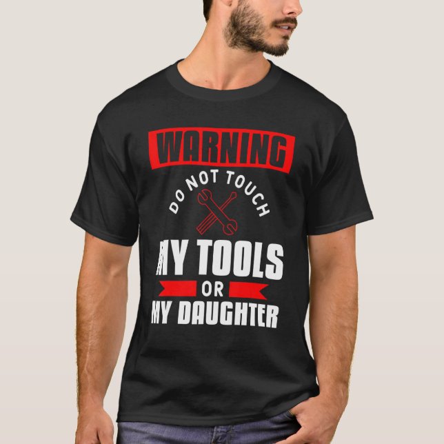 T-shirt Avertissement pour les hommes ne touchez pas mes o (Devant)