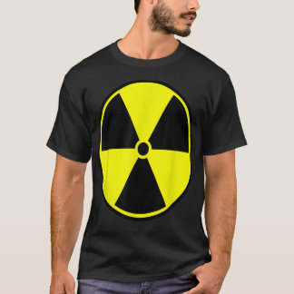 T-shirt Avertissement Radiation radioactive Risque Warni n