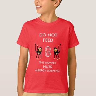 T-shirt Avertissement sur l'allergie des enfants