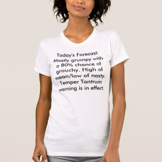 T-shirt Avertissement Temper Tantrum En Effet