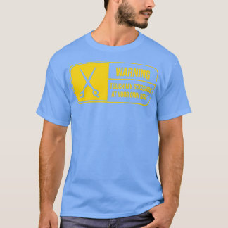 T-shirt Avertissement Toucher Mes ciseaux Barbier Cheveux 