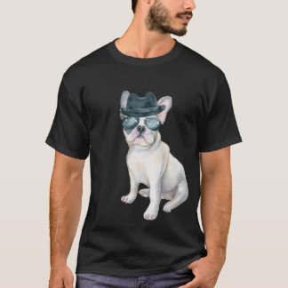 T-shirt Aviateurs de casquette de bandit de bouledogue