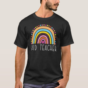 T-shirt AVID Enseignant Boho Arc-En-Ciel Retour À L'Appréc
