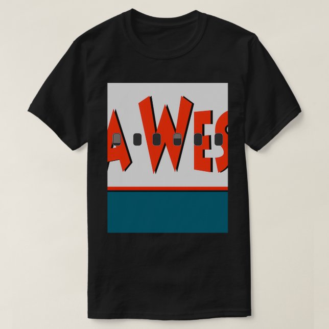 T-shirt Avion America West Airlines (Design devant)