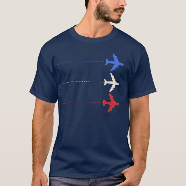 T-shirt Avion américain (Devant)