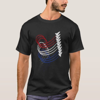 T-shirt Avion de chasse américain Usa patriotique 4 juille