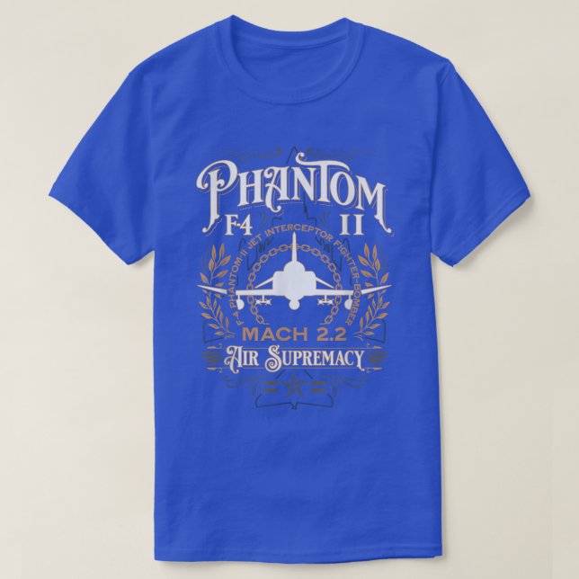 T-shirt Avion de chasse classique F4 Phantom II (Design devant)