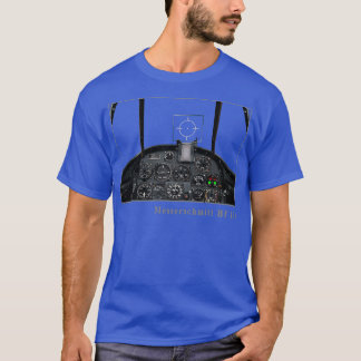 T-shirt Avion de combat BF109 de Cockpit Instruments 2ÈME 