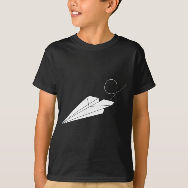 T-shirt Avion de papier (Devant)