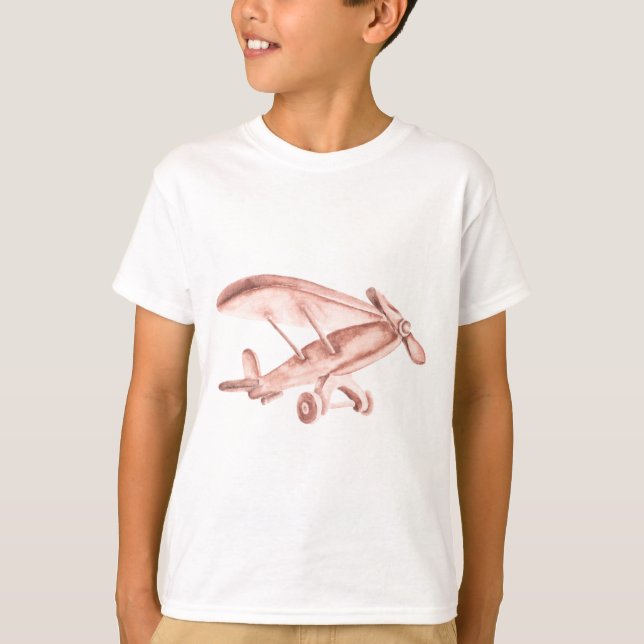 T-shirt Avion en bois (Devant)
