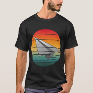 T-shirt Avion en papier vintage