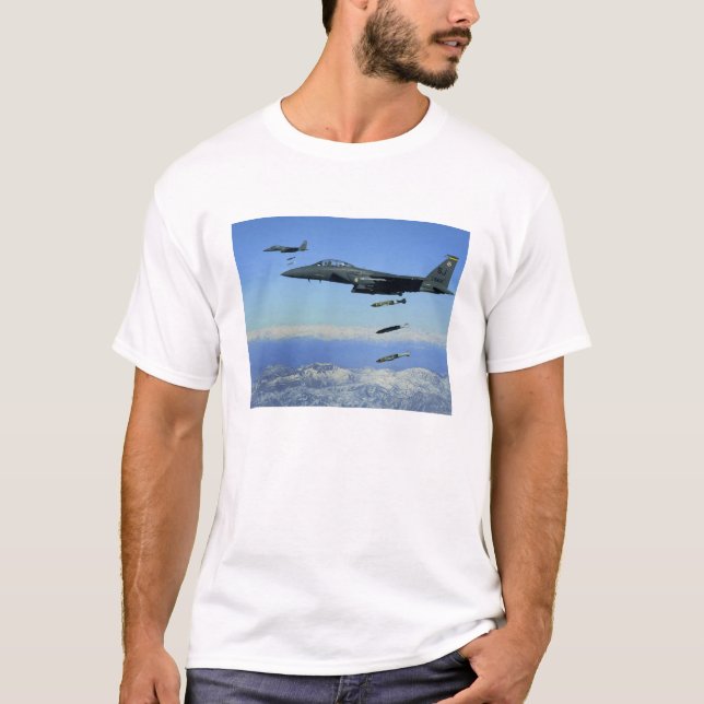 T-shirt Avion F-15E Strike Eagle de l'US Air Force (Devant)
