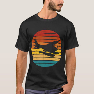 T-shirt Avion pilote d'avion couché de soleil Aviateur hyd