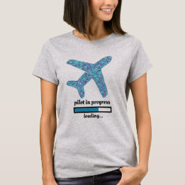T-shirt avion "Pilote en cours"