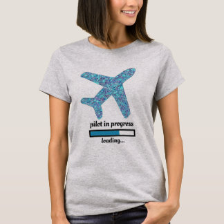 T-shirt avion "Pilote en cours"