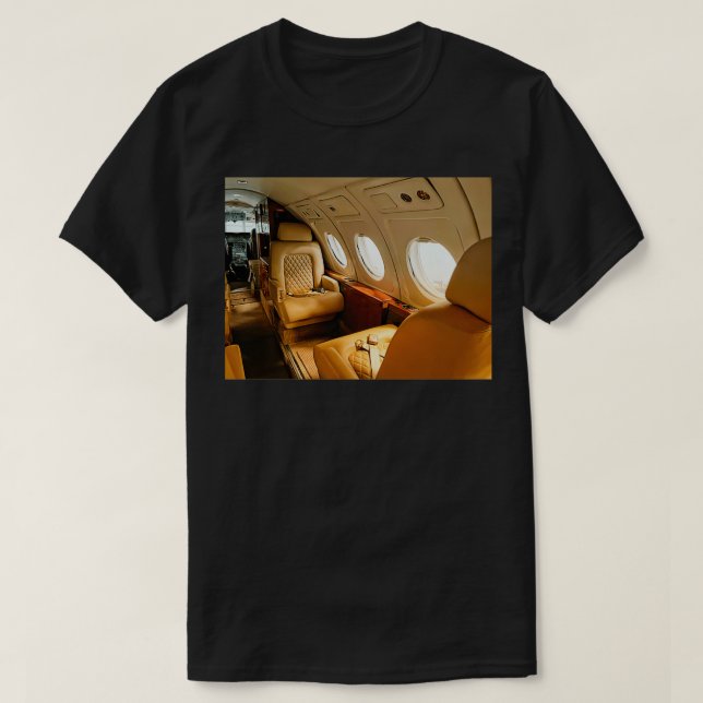 T-shirt Avion privé de luxe (Design devant)