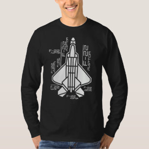T-shirt Avion Raptor F 22 Avion Avion Avion Avion Avion Av