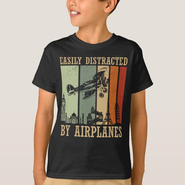 T-shirt Avion rétro (Devant)