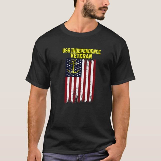T-shirt Avion USS Independence CV-62 CVA-62 Vet (Devant)