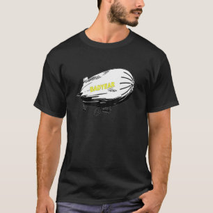 T-shirt Avion Zeppelin Vol Badyear Blimp
