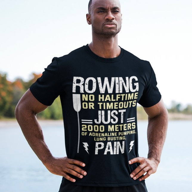 T-shirt Aviron Non Semi-Temps Pas Délais Drôle pagayage Ca (Créateur téléchargé)