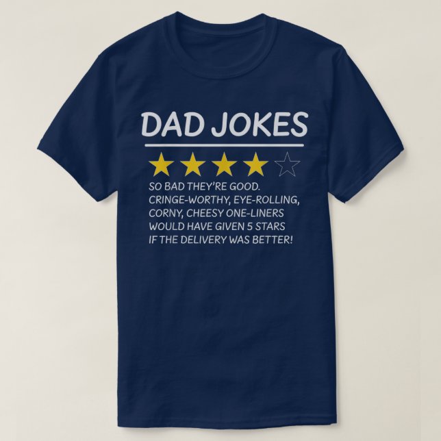 T-shirt Avis de plaisanterie papa (Design devant)