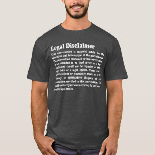 T-shirt Avis juridique drôle de conversation d'avocat ami