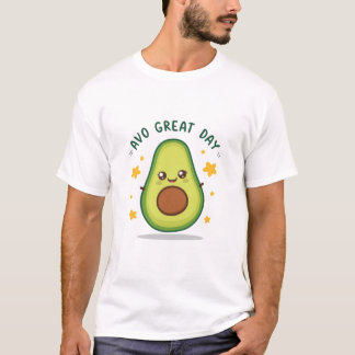 T-shirt Avo Great Day – Cute Avocado Illustration
