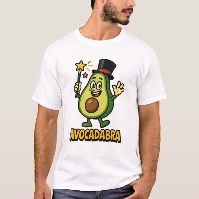 T-shirt Avocadabra Magic Avocado Cartoon Tee (Devant)