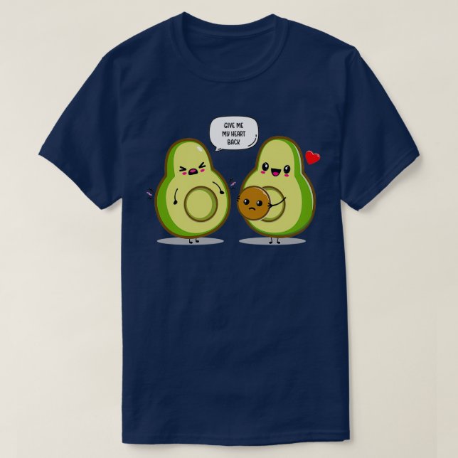 T-shirt Avocado amoureux (Design devant)