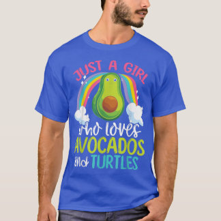 T-shirt Avocado Amoureux des animaux de l'océan filles tor