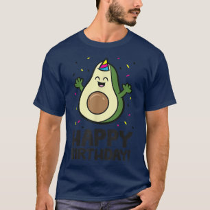 T-shirt Avocado Anniversaire Fête Amusante Anniversaire Av