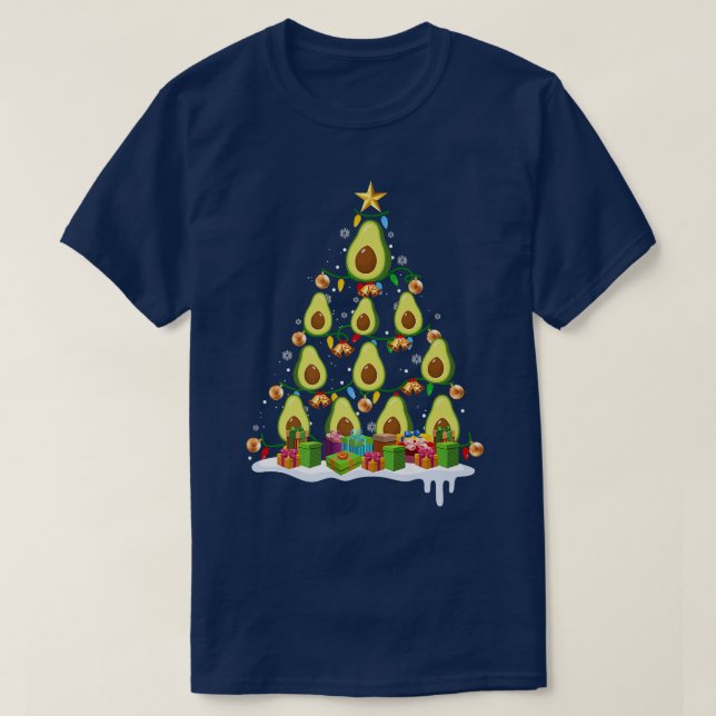 T-shirt Avocado Arbre de Noël Avocado (Design devant)