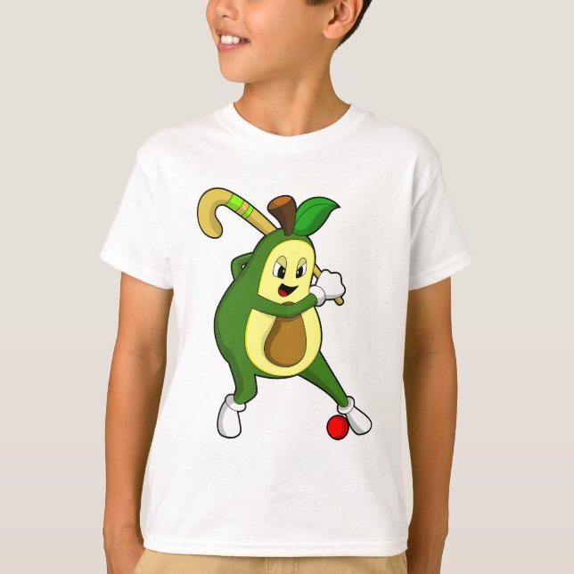 T-shirt Avocado at hockey (Devant)